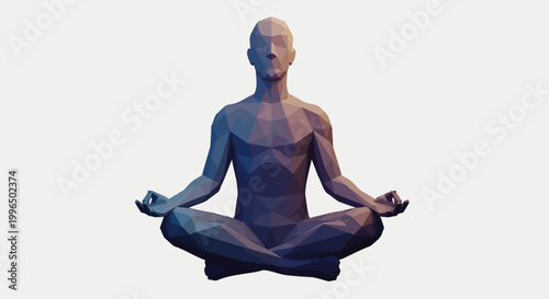 Statue of a meditating person sitting.