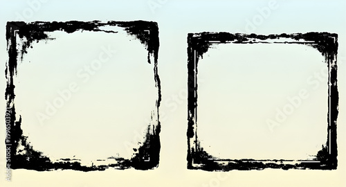 frame, grunge, black, rectangle, border, texture, rough, distressed, edge, design, element, vintage, dirty, outline, graphic, abstract