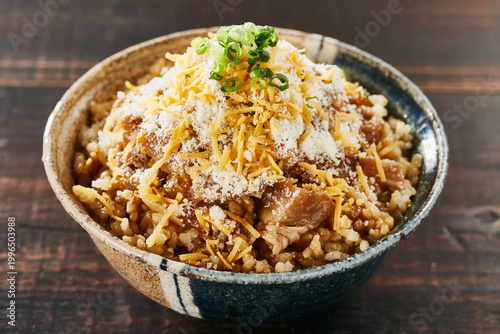 Schilderij op canvas スタミナチーズ丼
