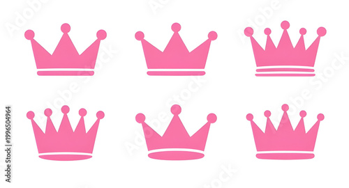 pink princess crown, royal tiara graphic, cute crown icon, decorative princess tiara, fairy tale crown, feminine royal design, queen crown illustration, elegant pink tiara, cartoon princess crown, gir