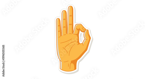 Hand Gesture OK Sign: Perfect Approval, Success, Agreement, Positive Feedback, Good Job
