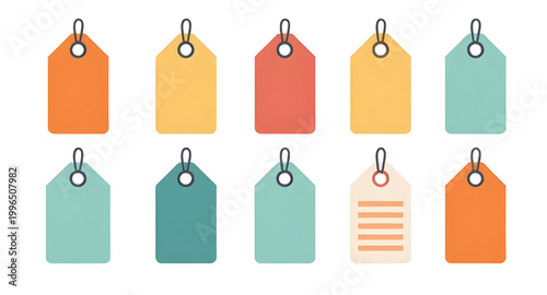 hang tag set, price tags, blank labels, colorful tags, product labeling, retail tags, branding labels, sale tag design, paper tag template, clothing tags, gift tags, tag with string, merchandise label