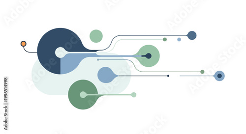 Colorful abstract shapes and lines.