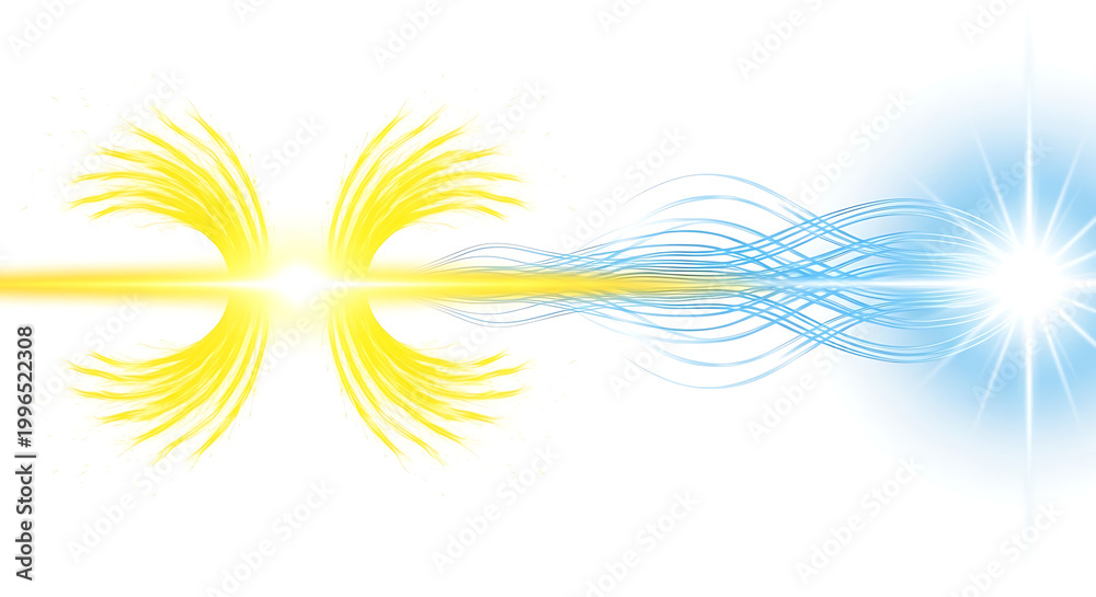 Obraz premium Abstract energy flow transformation graphic