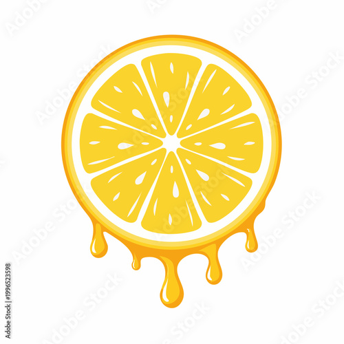 Juicy Lemon Slice Dripping