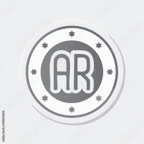 Augmented Reality AR Logo Icon