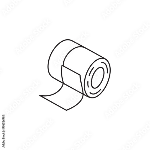 Office Adhesive Tape Icon Vector