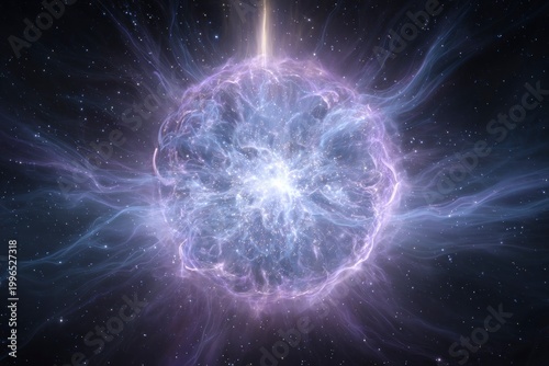 Vibrant Cosmic Explosion in Space.