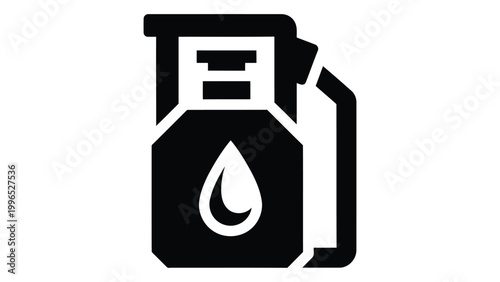 Gas station icon, fuel pump symbol, petrol pump sign, vector illustration isolated on white background