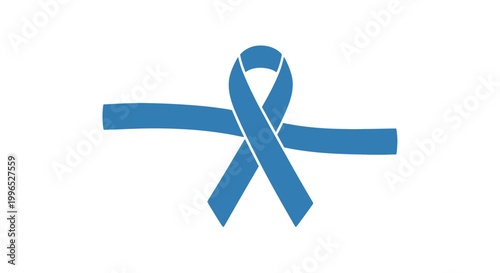 Blue Awareness Ribbon for Prostate Cancer.