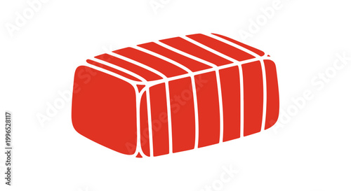 Red Wagyu Beef Striploin Steak Illustration.