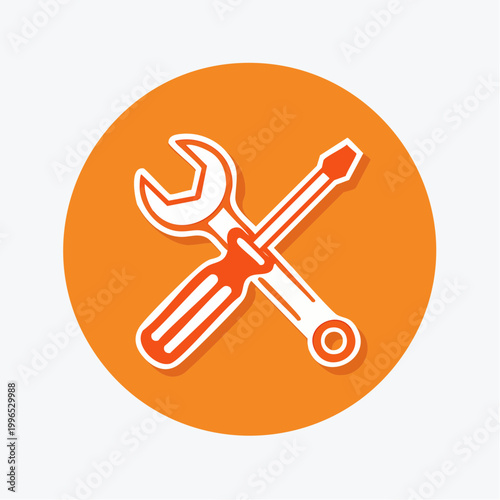 Wrench and Screwdriver Icon