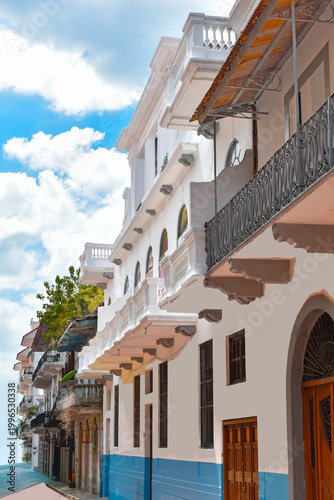 Arquitectura colonial del casco antiguo de la ciudad de Panamá.