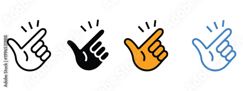 Snap of fingers icon vector, easy actions and satisfying results symbol, vector illustration ideal for productivity apps