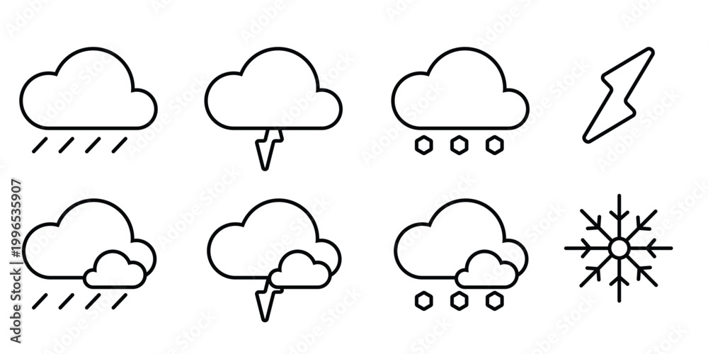 Obraz premium vector icon of sky, clouds, sun and moon