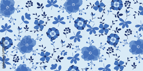 Vector illustration of purple Fuji Wisteria flowers hanging vines from stems suitable for large format print media, such as wedding invitations, decorative wall art, and stationery