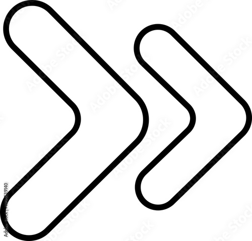 Elegant arrows icon, Modern simple arrows , for business plan, presentation and education. Sign, Cursor, Symbol, forward click buttons, web designs or pages arrow navigation and apps elements