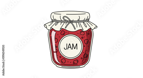 Jar of Red Fruit Jam.