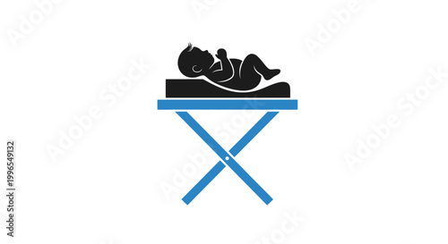 Ironing Board with Iron.