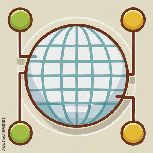 Global Network Connection Icon