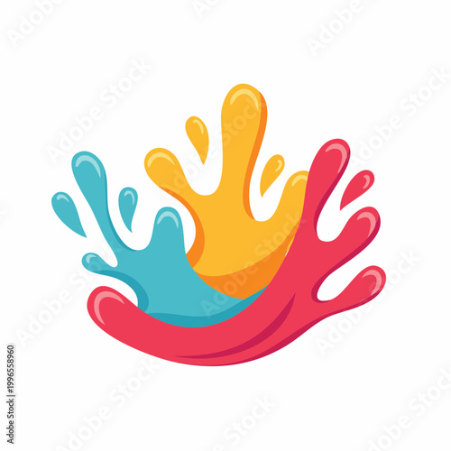 Colorful Water Splashes