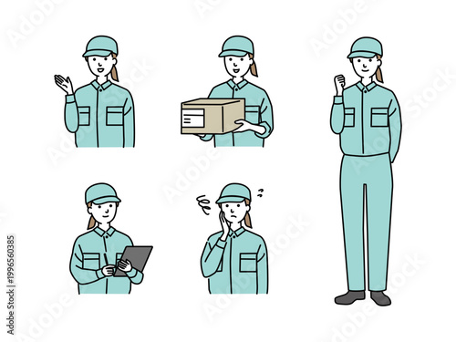 軽作業スタッフ　若い女性