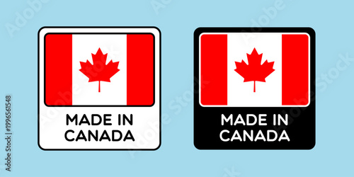 Vector Made in Canada Labels