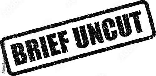 Φωτογραφία A gritty rubber stamp impression displaying the original content term Brief Uncu