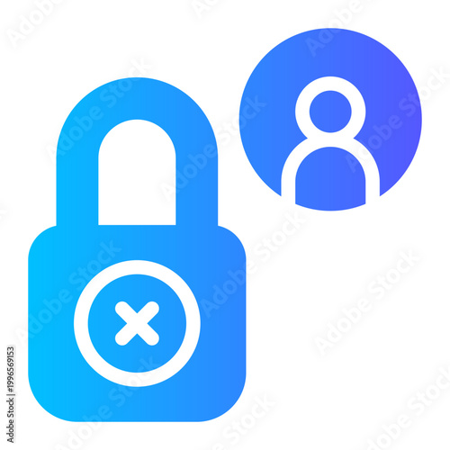 access denied gradient icon