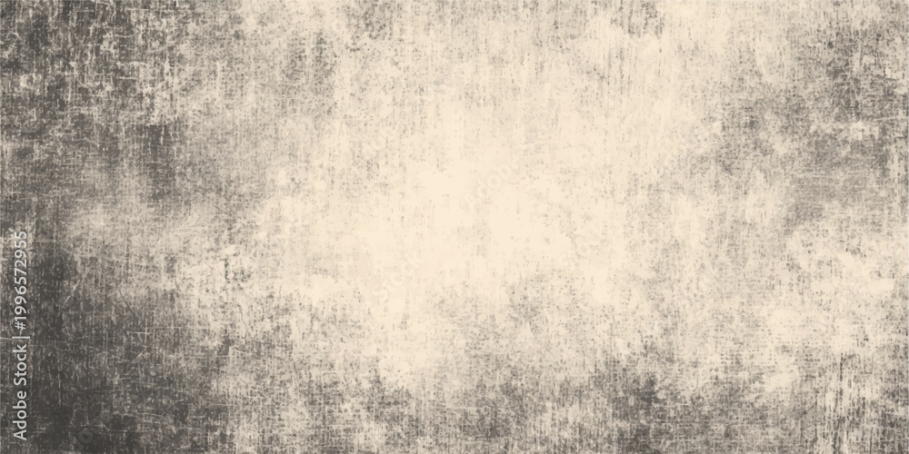 Obraz premium Abstract Vintage Grunge Texture Background with Distressed Aged Canvas Effect in Grey and Beige Tones