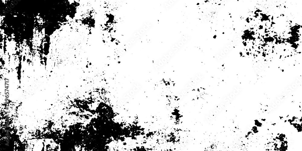 Obraz premium Black and White Grunge Texture Background Distressed Abstract Overlay Vector Illustration