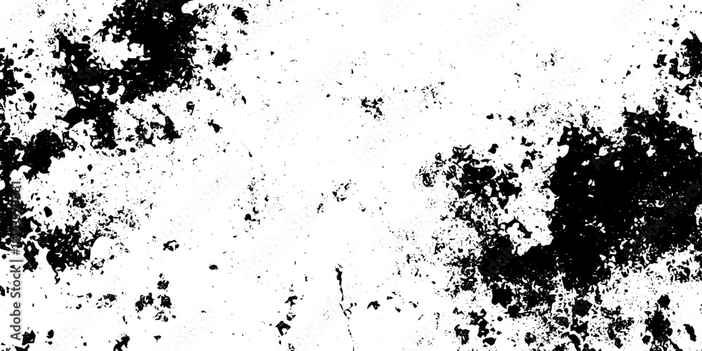 Obraz premium Black and White Grunge Vector Texture for Distressed Overlay and Vintage Background Design