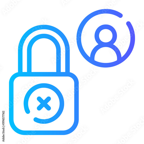 access denied gradient icon