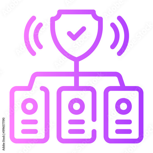 data management gradient icon
