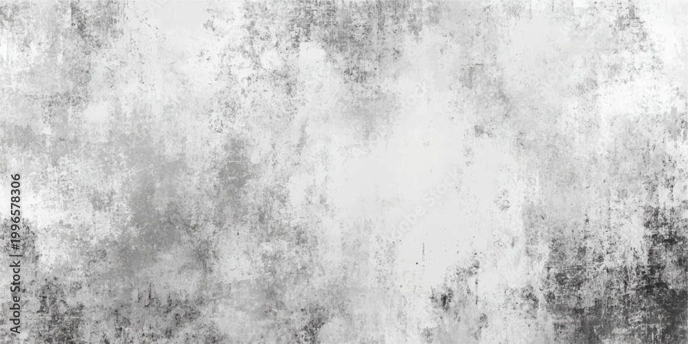 Fototapeta premium Grungy Gray and White Weathered Concrete Wall Texture Background Panoramic Widescreen Vector Design Element