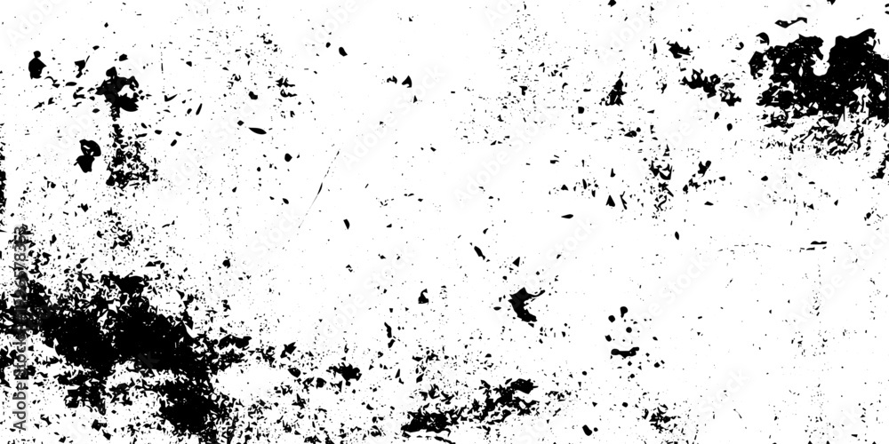 Fototapeta premium Black and White Grunge Texture Background Vector, Distressed Overlay for Graphic Design