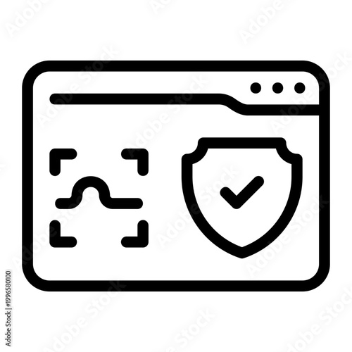 digital signature line icon