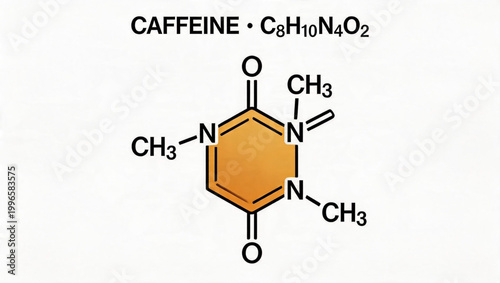 Caffeine Molecular Structure: Decoding the Chemistry of a Common Stimulant | Chemical Formula C8H10N4O2: A Deep Dive into Caffeine's Composition | Molecular Visualization of Caffeine: Understanding It