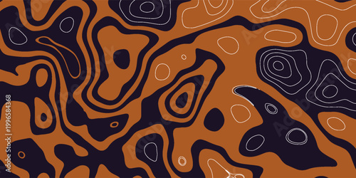 Abstract background with color blots, transitions and bends.