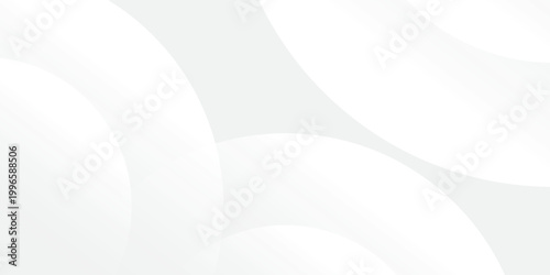 Abstract White Background with Minimalist Soft Curved Layers and Elegant Subtle Gradient Waves, Professional Clean Geometric Vector Backdrop for Business Presentation and Web Design