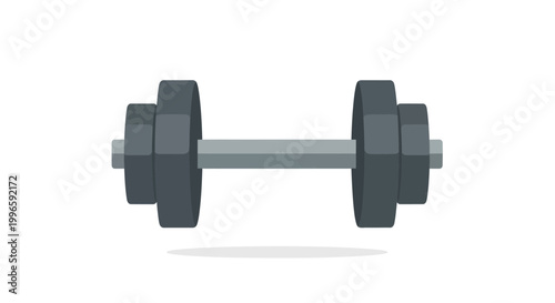 Dumbbell Weight Lifting Equipment Isolated on White Background