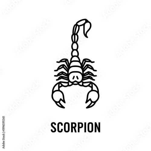 Scorpion Zodiac Sign Icon