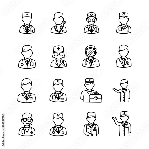 Doctor Icons Set