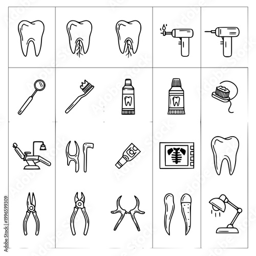 Dental Icons Set