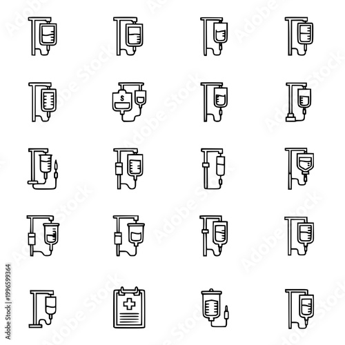Medical Infusion Icons