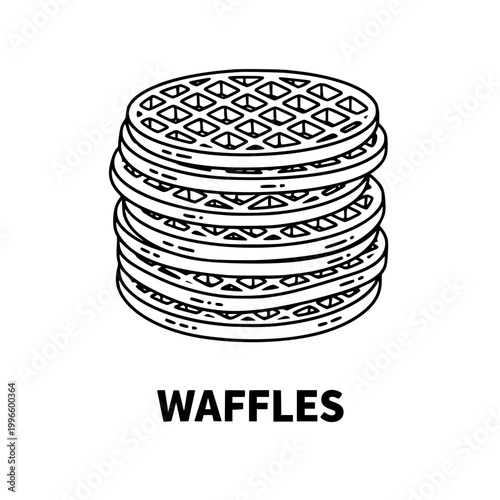 Stack of Waffles Icon