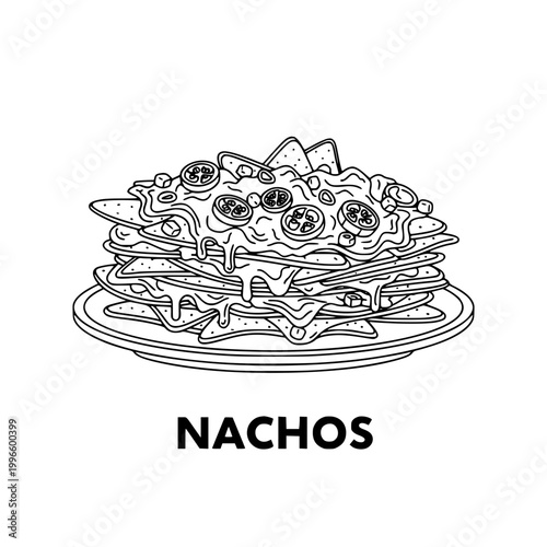 Nachos Stack Illustration