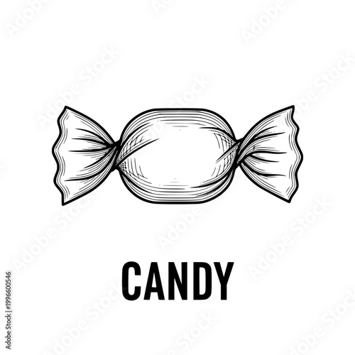 Wrapped Candy Illustration
