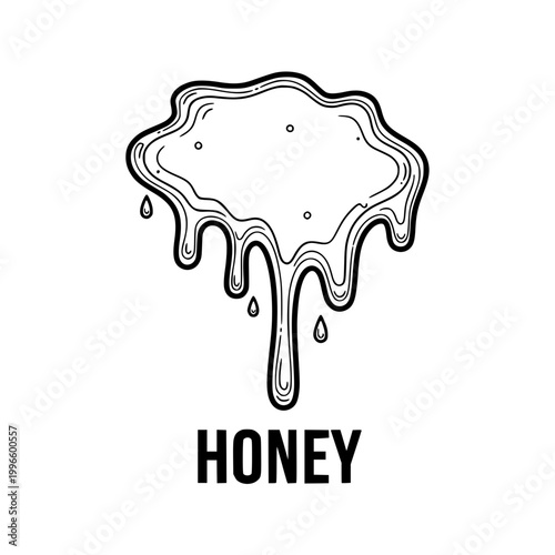 Dripping Honey Illustration