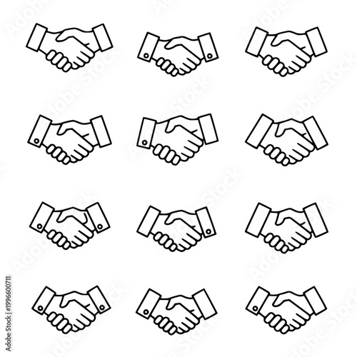 Handshake Icons Collection
